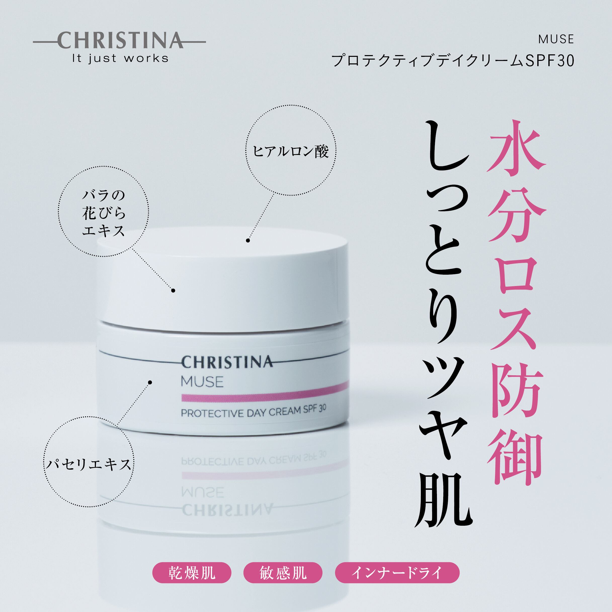 CHRISTINA ミューズ プロテクティブデイクリームSPF30