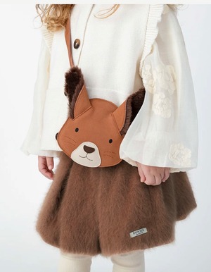 【即納】donsje Britta Exclusive Purse | Fluffy Squirrel | Walnut Nubuck
