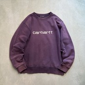 Carhartt　鬼フェード　茄子紺　スウェット　トレーナー　カーハート　パープル 古着