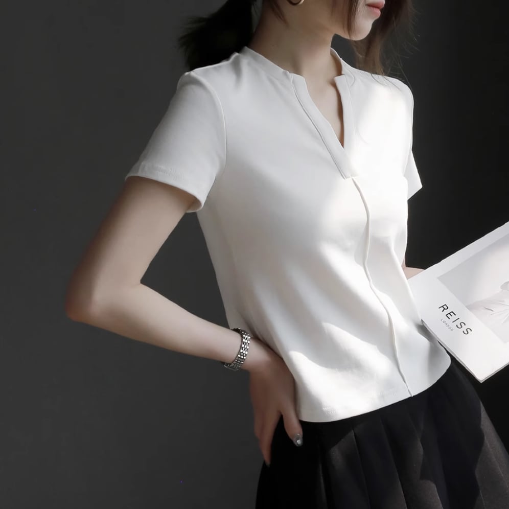 2色／キーネックフロントライントップス ・18207 | stir - ステア