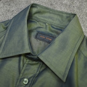 khaki iridescence dress shirt