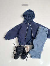 〖取寄〗韓国子供服 / 26winter / Digreen / ワッフルフーディー / キッズ / 冬服 *S~2XL*