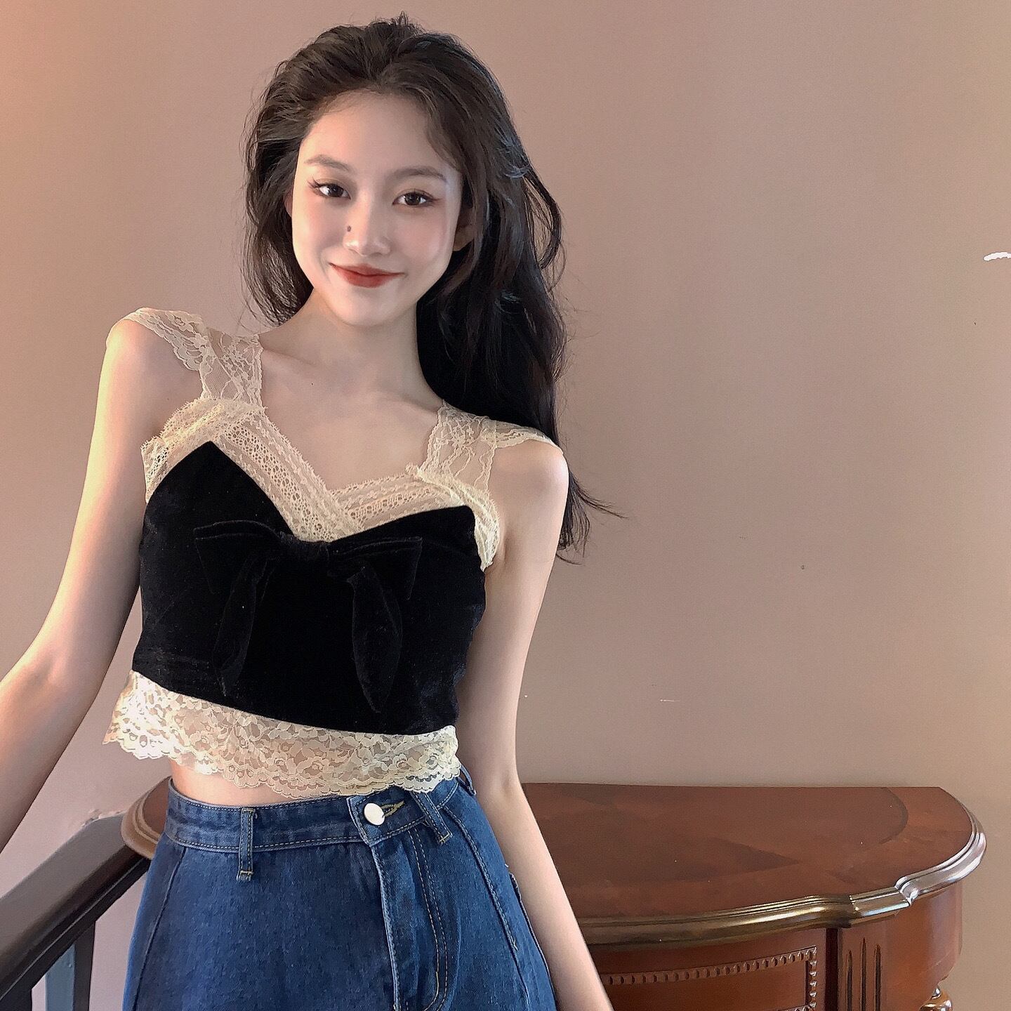 トップス サマーレースノースリーブ 夏物 ステッチ YY-ファッション12257193743