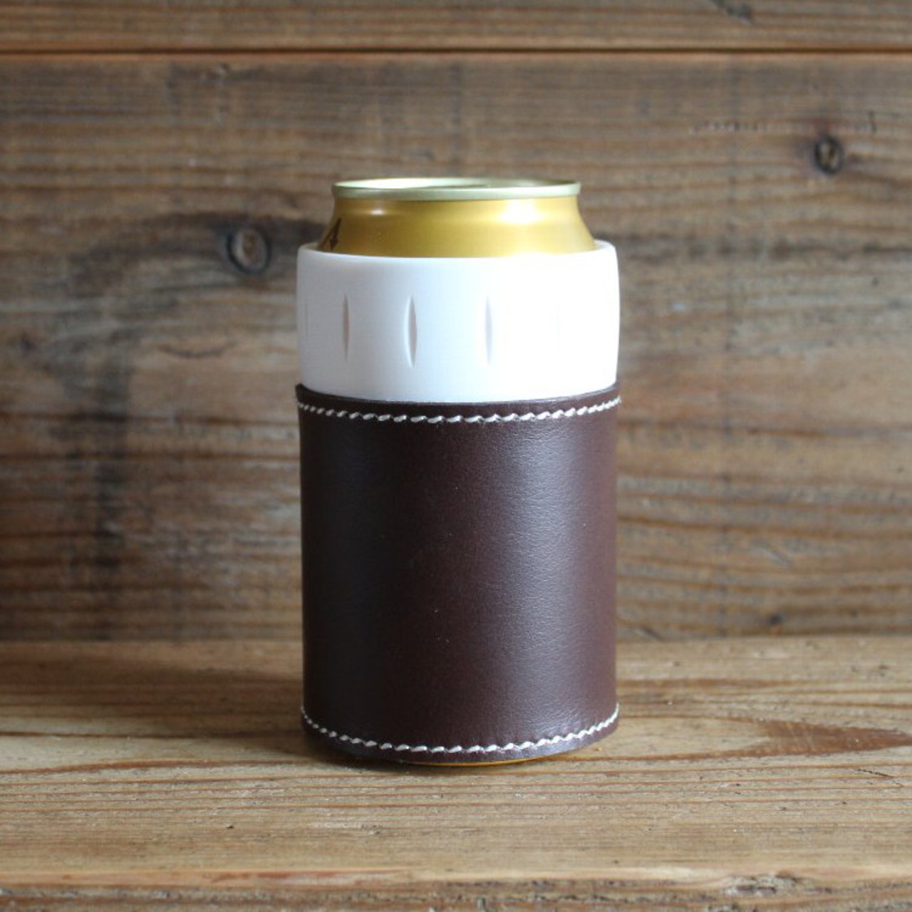 What will be will be サーモス THERMOS 保冷缶 ホルダー レザー カバー 350ml