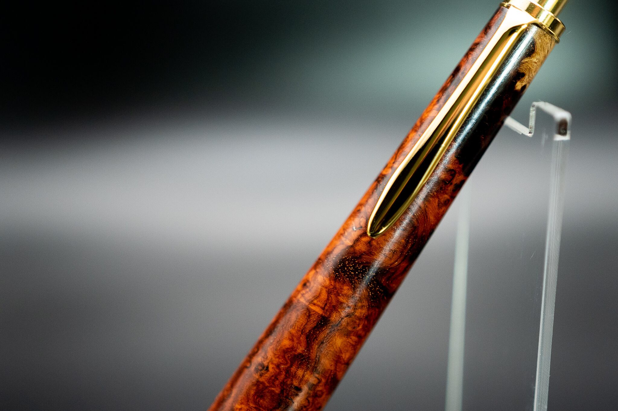 【朱色の銘木】 本花梨紅白 極上 gold MP