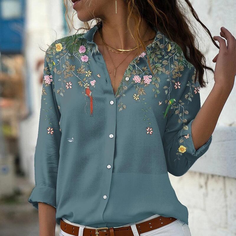 vv　7/8 THE LIGHT フラワープリントロングスリーブ フェアリーグランジ】THE LIGHT フラワープリントロングスリーブ