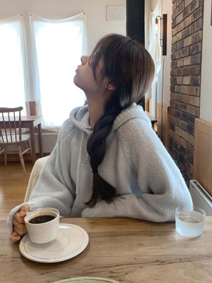 [LITER] momo alpaca hoodie knit