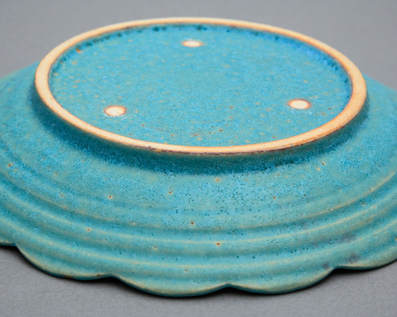 花皿／ライン／トルコ青UTSUWA