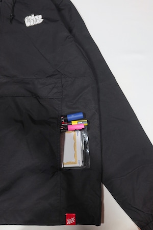 BLAZZ by IRA Water Resistant Windbreaker Anorak 24' [BLACK]