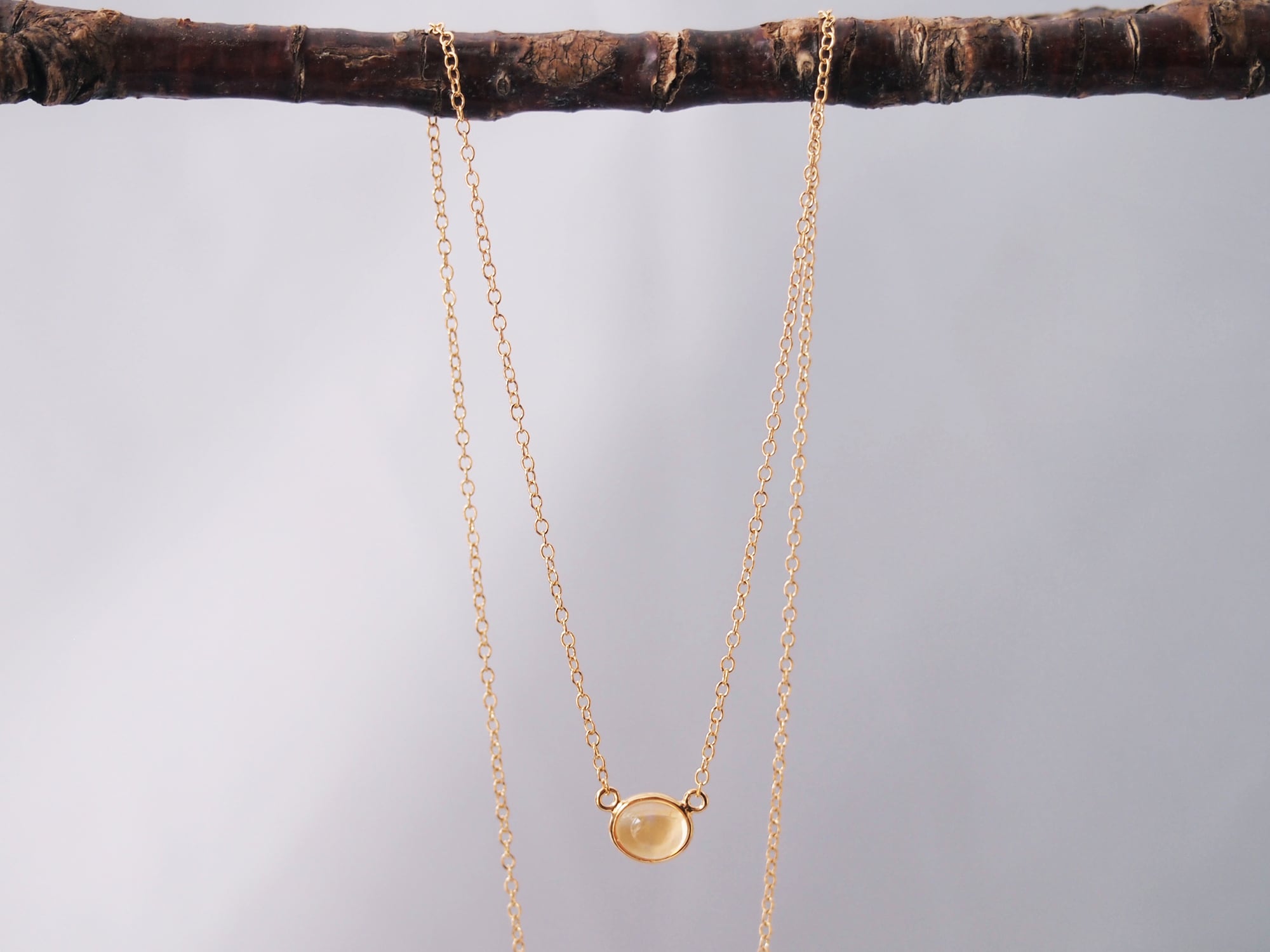 SVゴールドメッキ オパールネックレス ファイヤーオパール | Conocoro