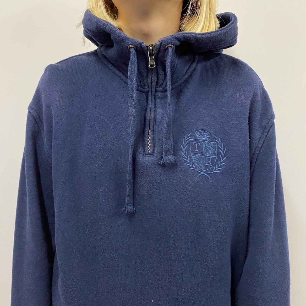 TOMMY HILFIGER トミーヒルフィガー ハーフジップ スウェットパーカー 