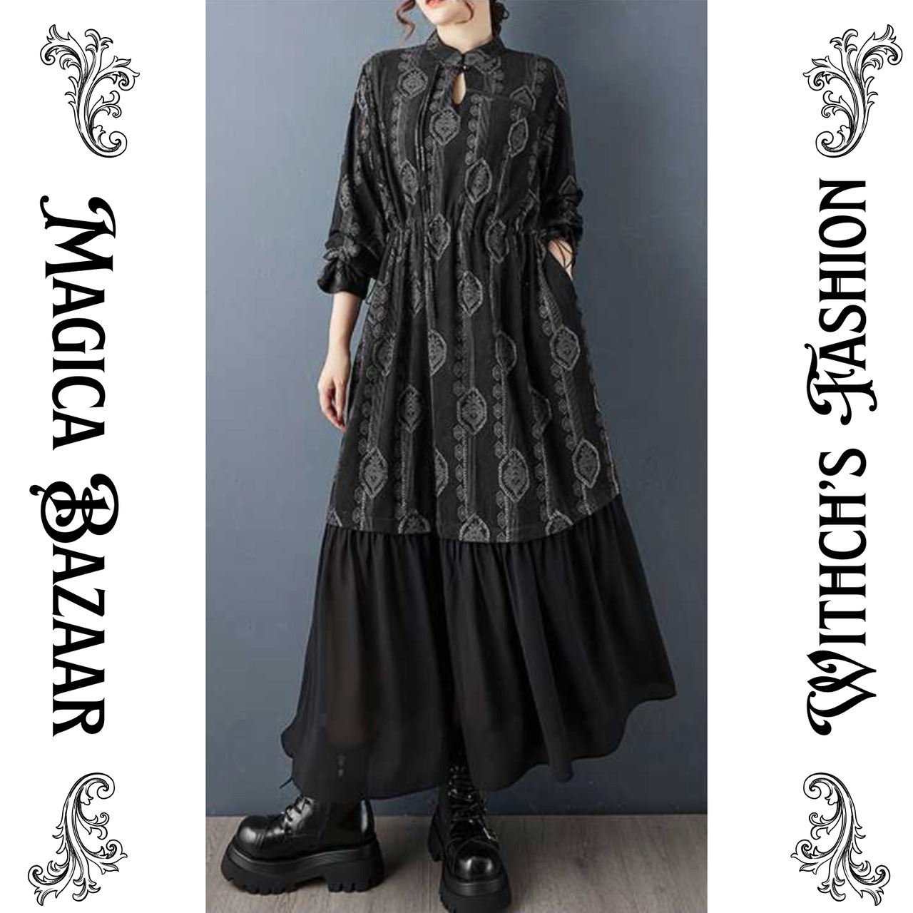 ハーベストシャドウ シルエットドレス  M26136