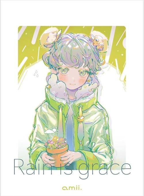 amii. sleeves collection カードスリーブ 『 雨 』 illust by 回る酸素 コラボデザイン (64枚)