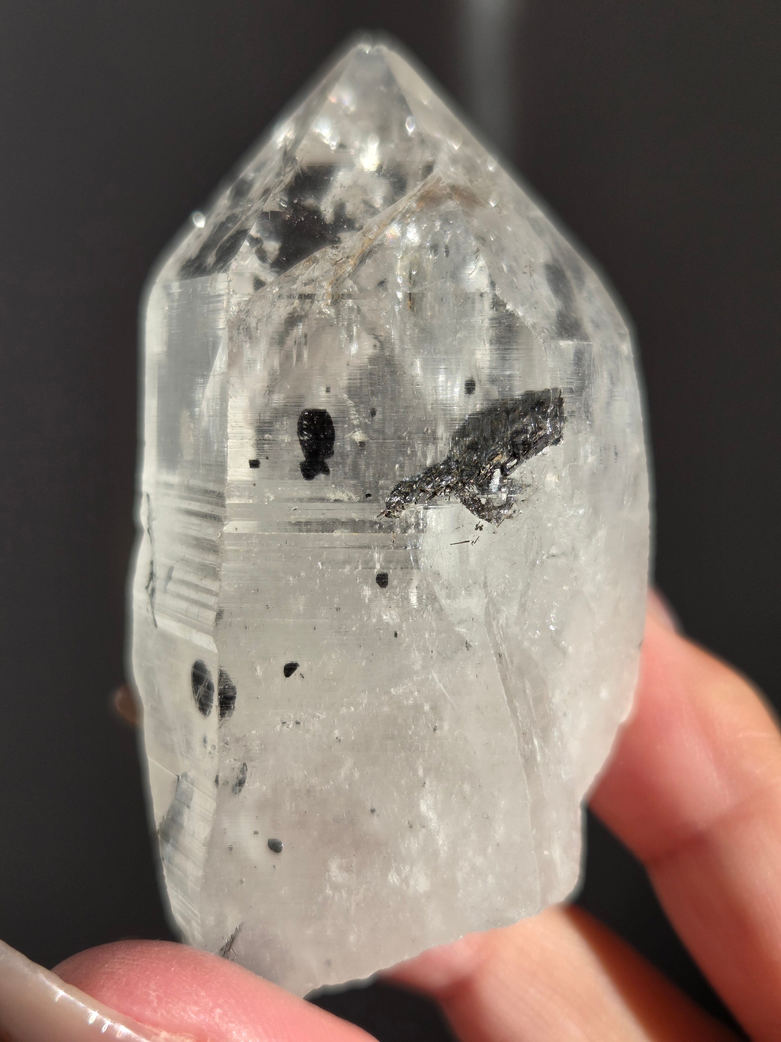 【超希少】天然 ヒマラヤ水晶 サインジ産 原石 ポイント レア産地 ヒマラヤ水晶サインジ産 超希少】天然 ヒマラヤ水晶 サインジ産 原石