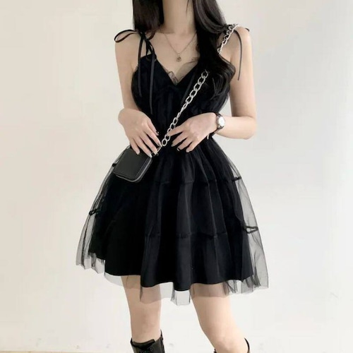 tulle flare mini onepiece / l0504