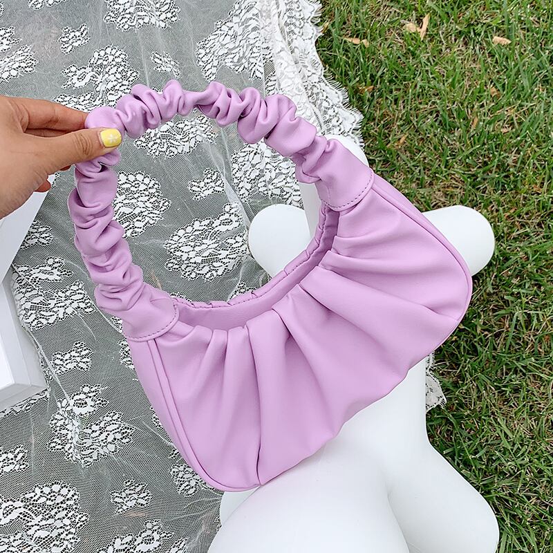 新しい小さなバッグ女性バッグ2020新しい波インネット赤野生のショルダーバッグ夏のファッションクラウド折りたたみバッグ Tiancai_Wing_Bag5915367