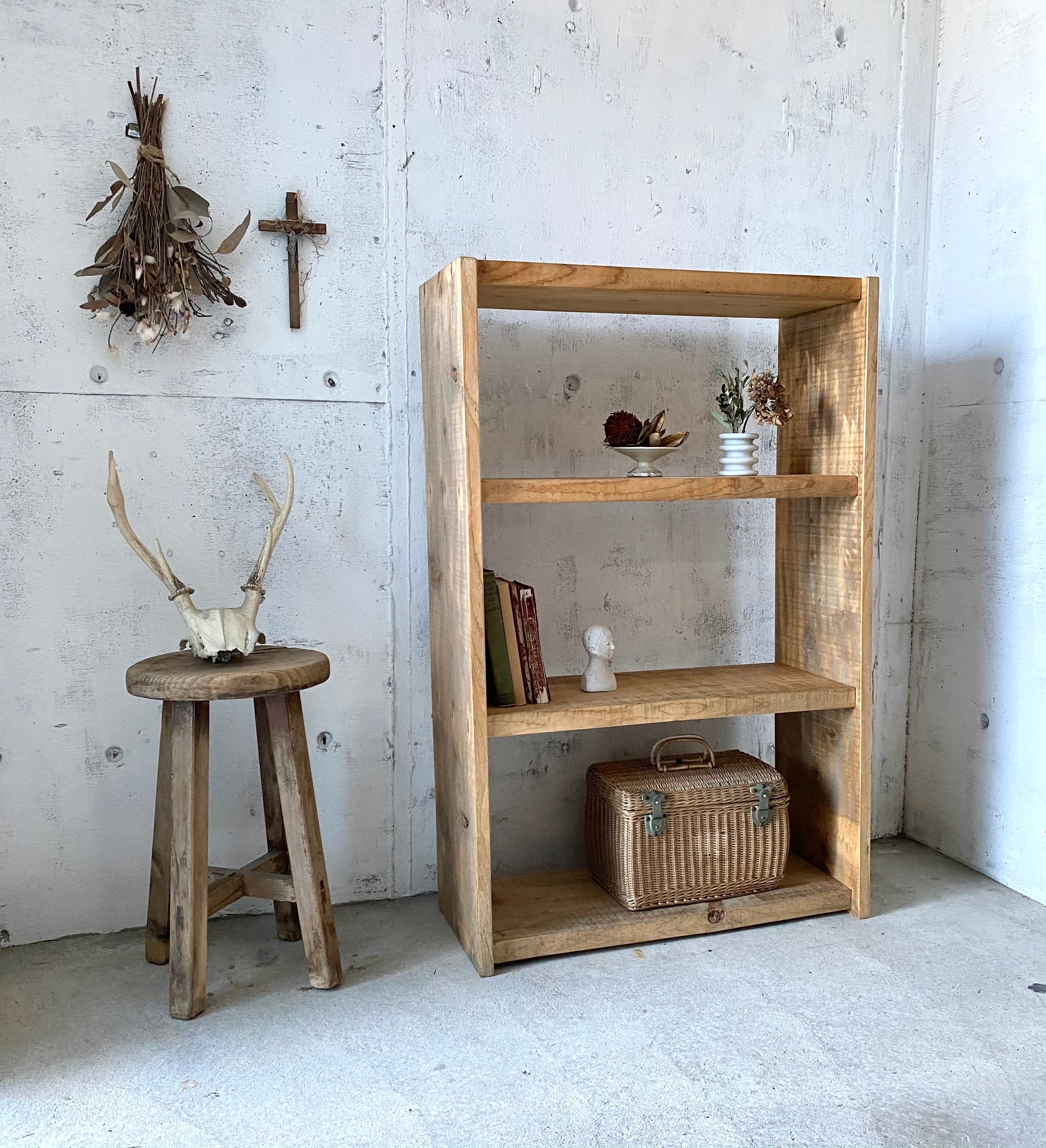 ★古材　シェルフ★アンティーク　飾り棚 古材のシェルフ[古家具] | giraffes craft
