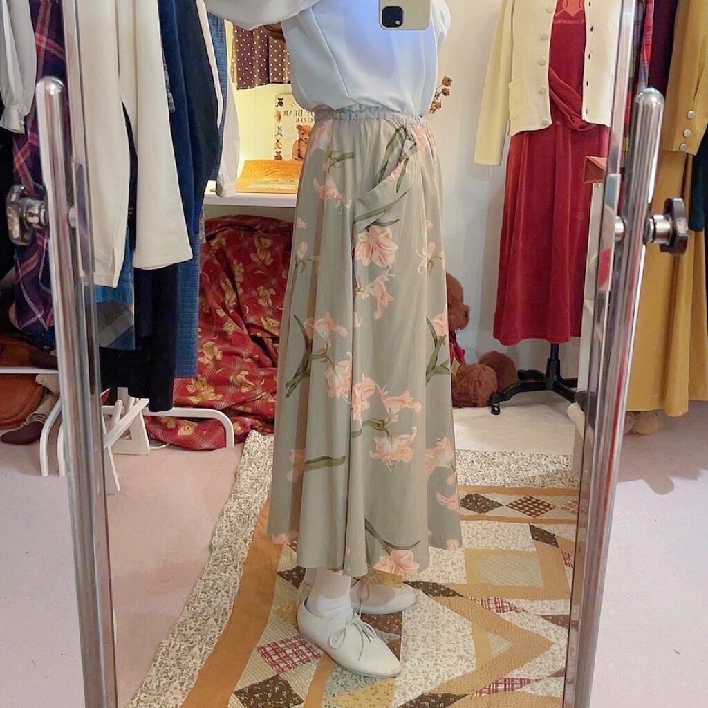 PINK HOUSE / casablanca gather skirt