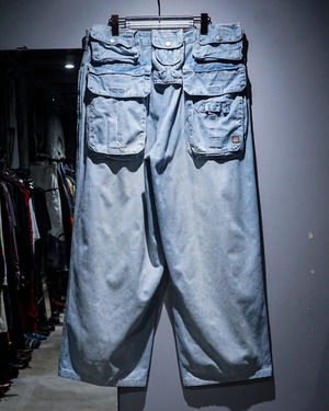 【add (C) vintage】Multiple Pocket Gimmick Good Fade Rave Denim Pants