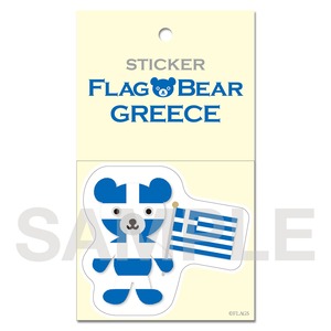 FLAG BEAR STICKER 大小セット ＜GREECE＞ ギリシャ