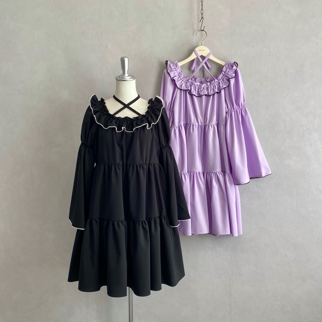 ティアードドレス【 MILK 】