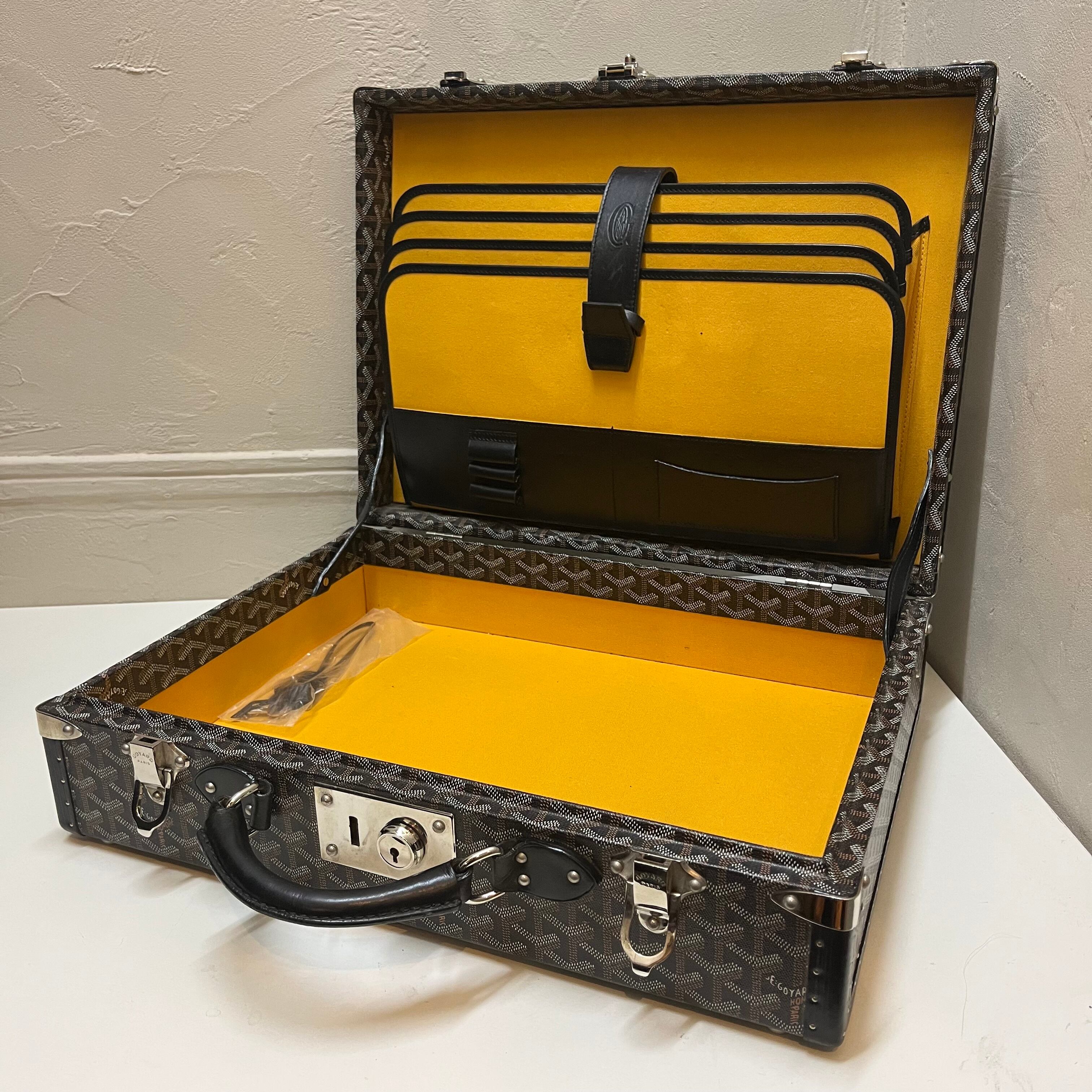 GOYARD ゴヤール ヘリンボーン柄トランクケース ゴヤールディン 