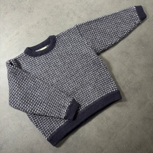 80s L.L.Bean bird's eye knit M相当 古着
