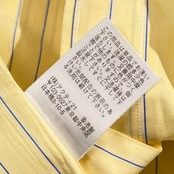 90s 00s Polo by Ralph Lauren ポロ ラルフローレン PHILIP ストライプ 長袖 ワイシャツ ドレスシャツ 41-84 /イエロー×ブルー系 メンズ ビンテージ