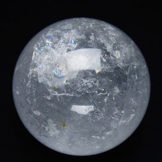 水晶 丸玉 64mm スフィア 置物 水晶玉 一点物 151-8876