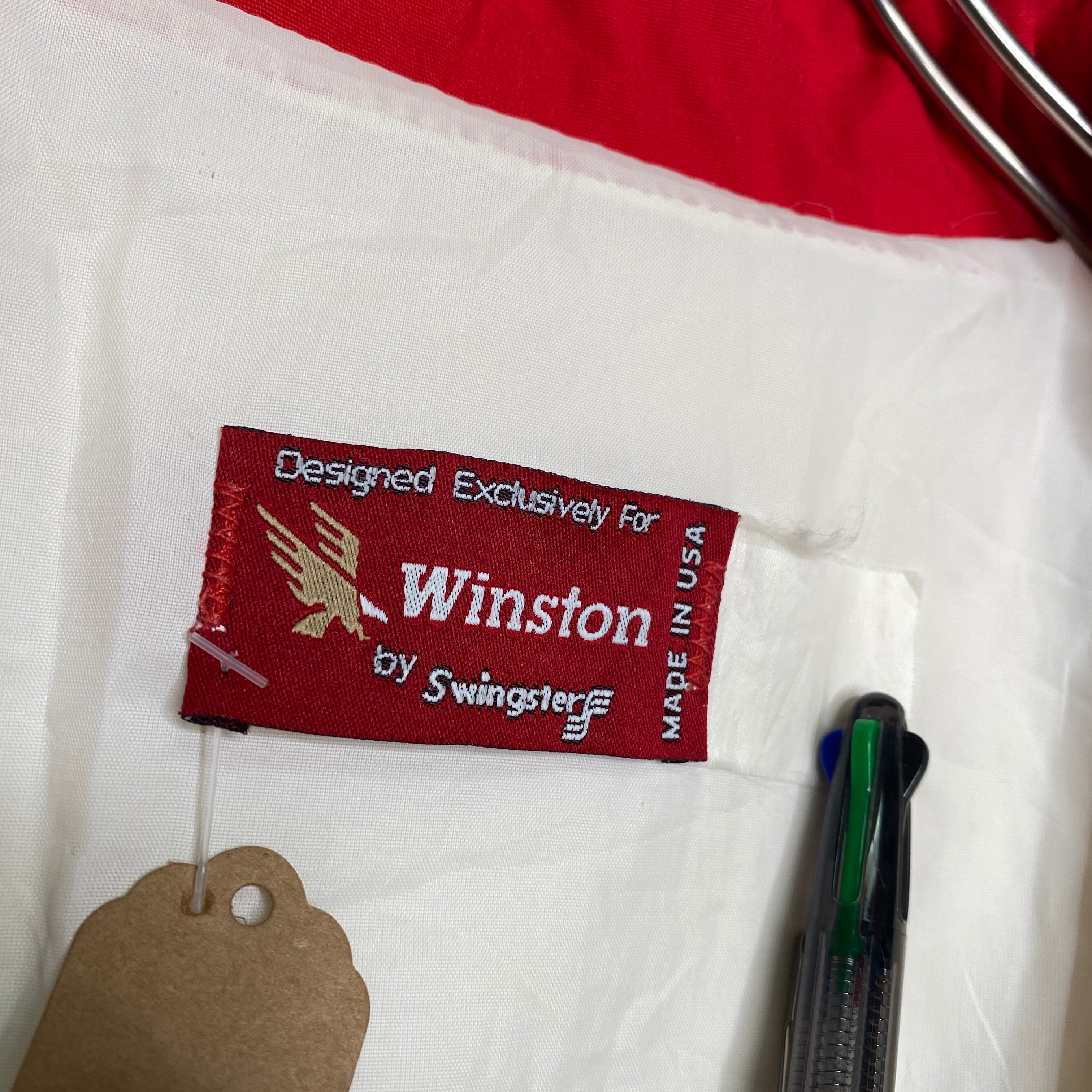 Made in USA 】 Winston レーシングジャケット L 刺繍入り ポケット