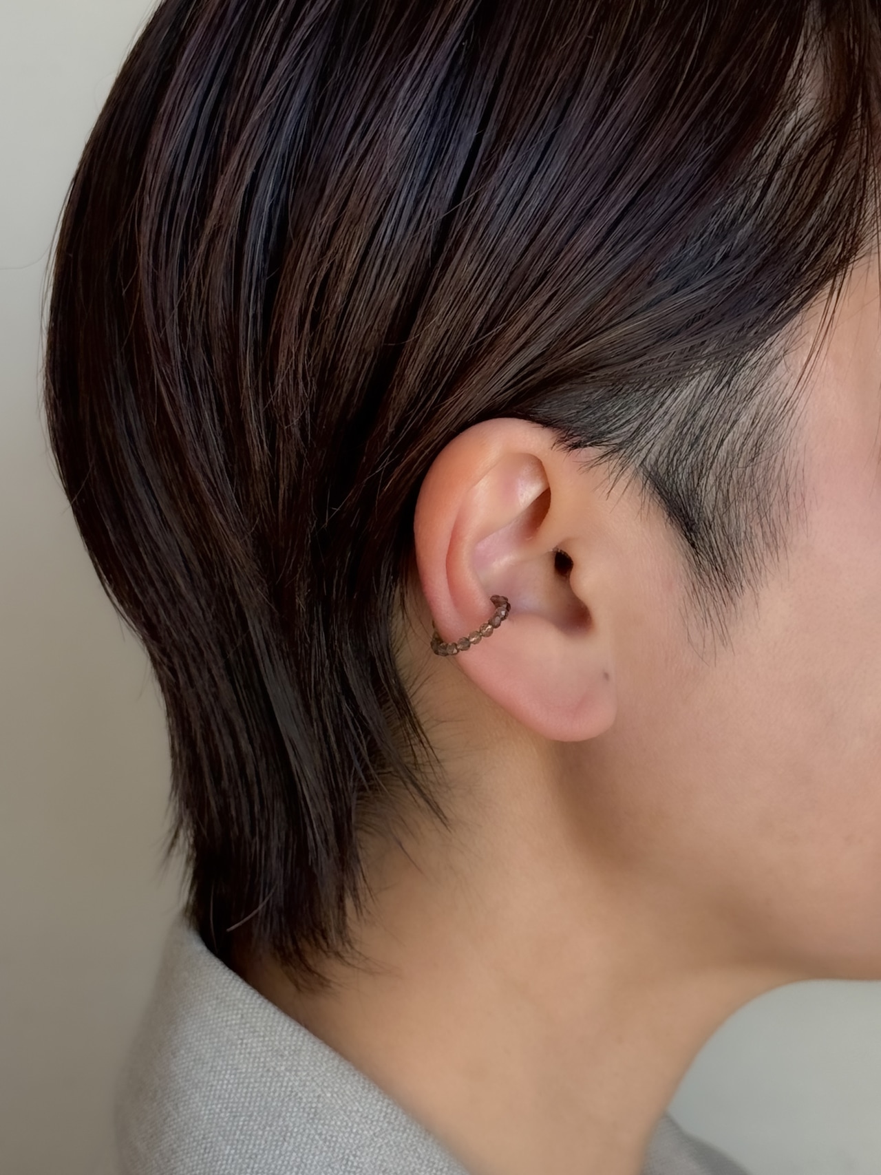 感動イヤーカフS/ ブラウン (tiny)