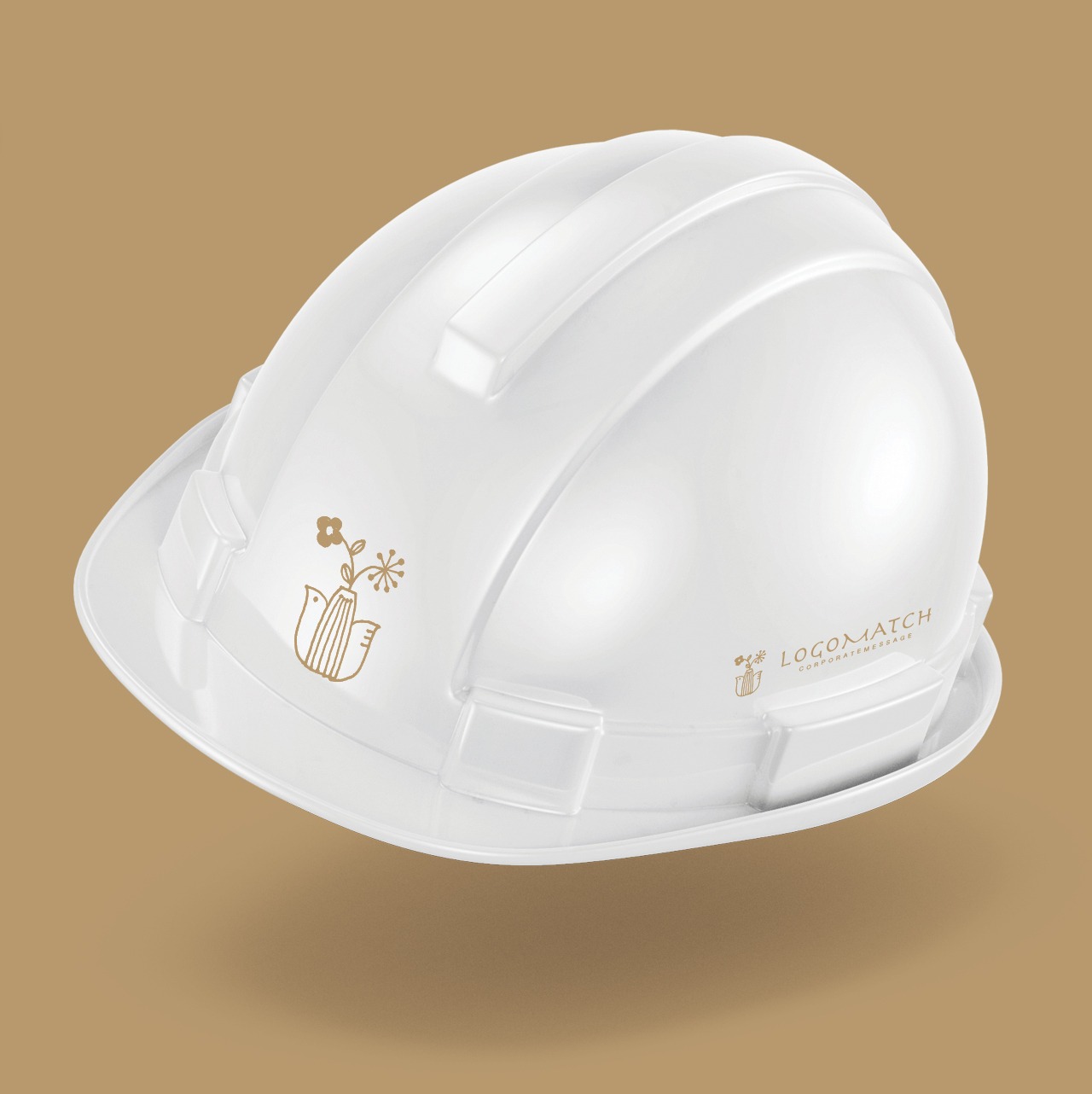 暖かい鳥の花瓶のロゴ