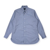 J.PRESS ジェイプレス PREMIUM PLEATS BD ボタンダウン 長袖シャツ LL/ブルー系 メンズ