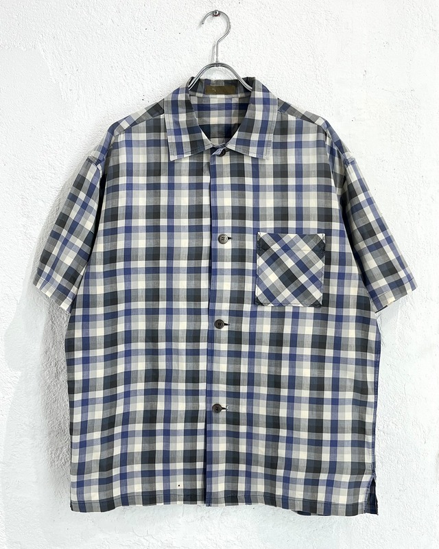 2021AW Y's Yohji Yamamoto PLAID COAT DRESS
