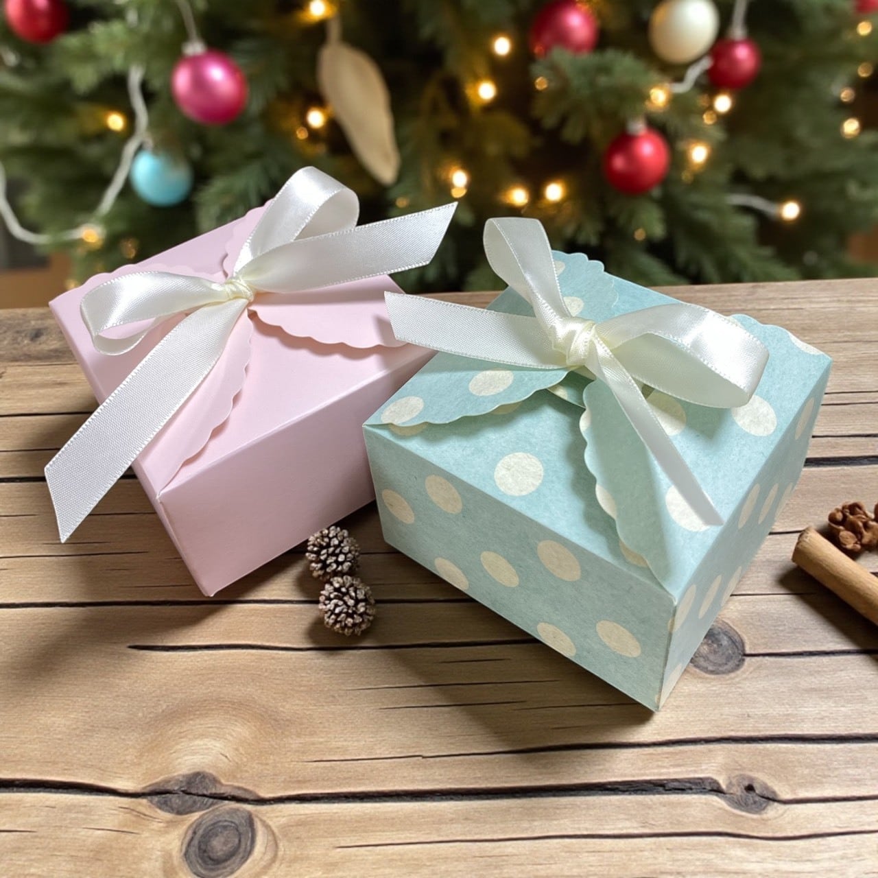 ギフトボックス 水色（水玉） | Re:D