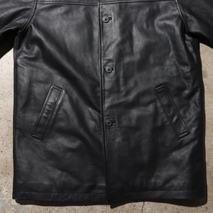 Deadstock S OLD GAP 90s レザー カーコート オールドギャップ 黒