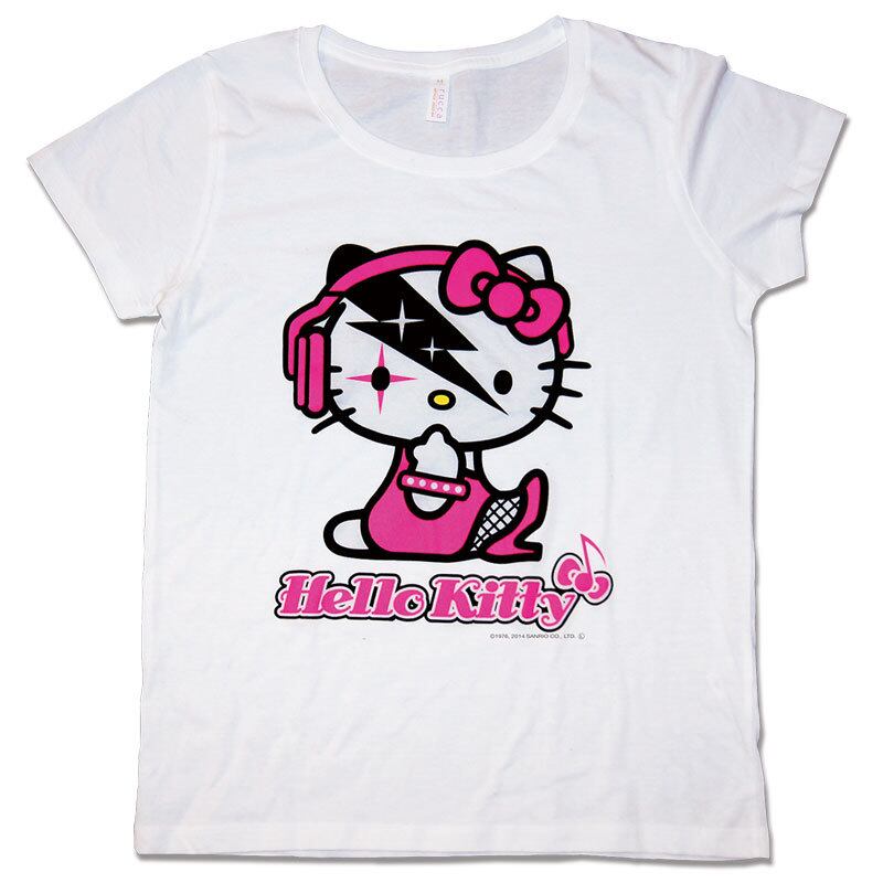 ハローキティプレミアム当店限定Tシャツ、レディース(ホワイト