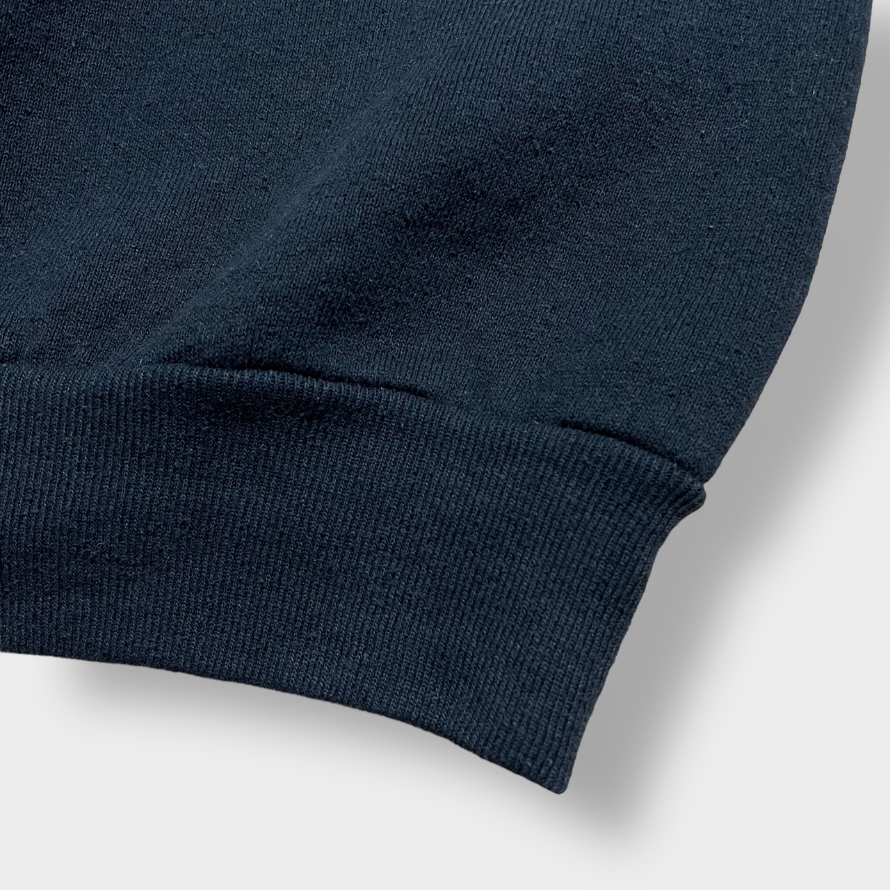 FRUIT OF THE LOOM 80s 90s USA製 プリント アーチロゴ 星条旗 国旗 スウェットシャツ トレーナー プルオーバー 黒 ラグランスリーブ ユニセックス XL ヴィンテージ  ビンテージ オールド US古着