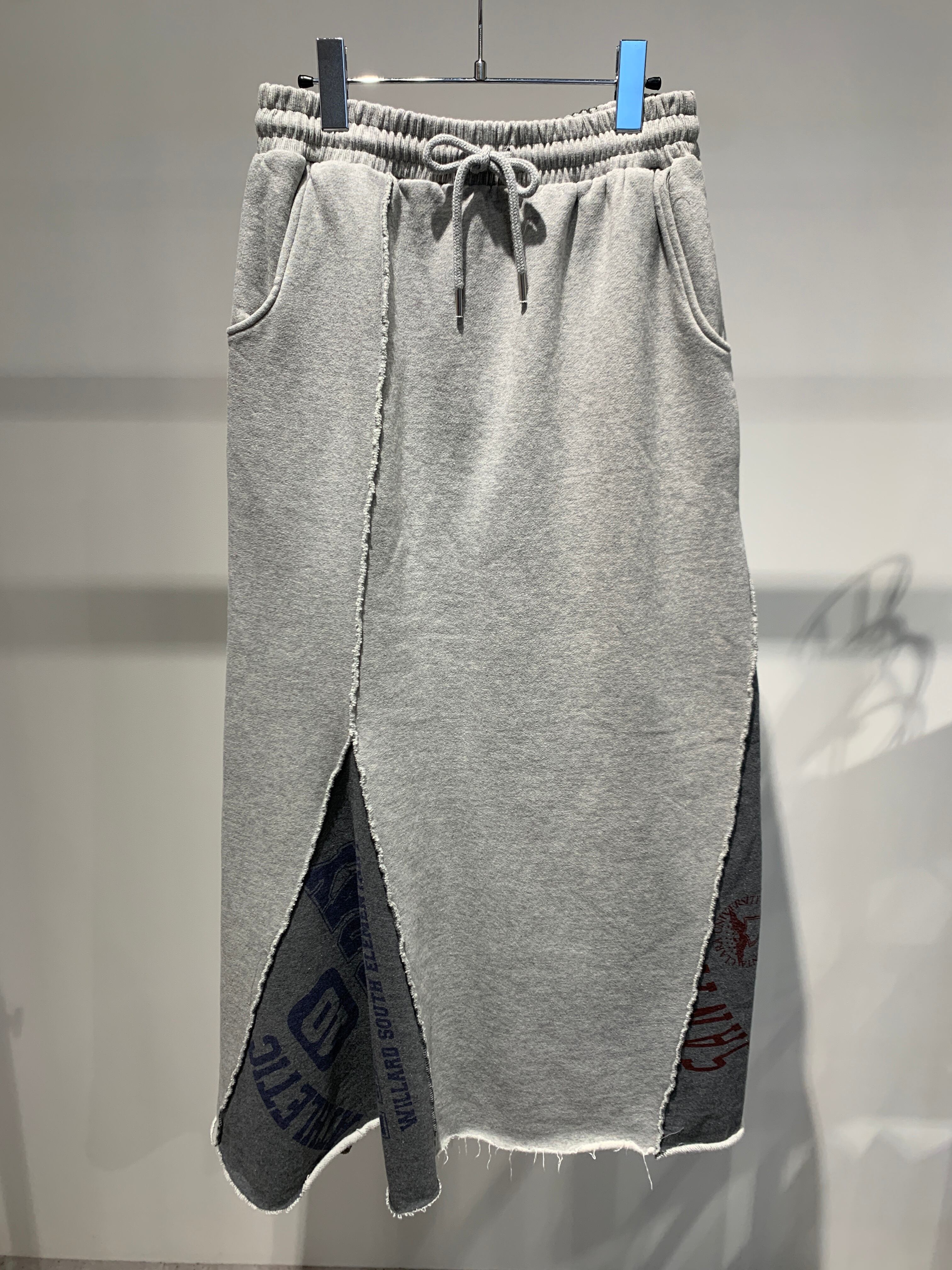 asymmetry sweat skirt