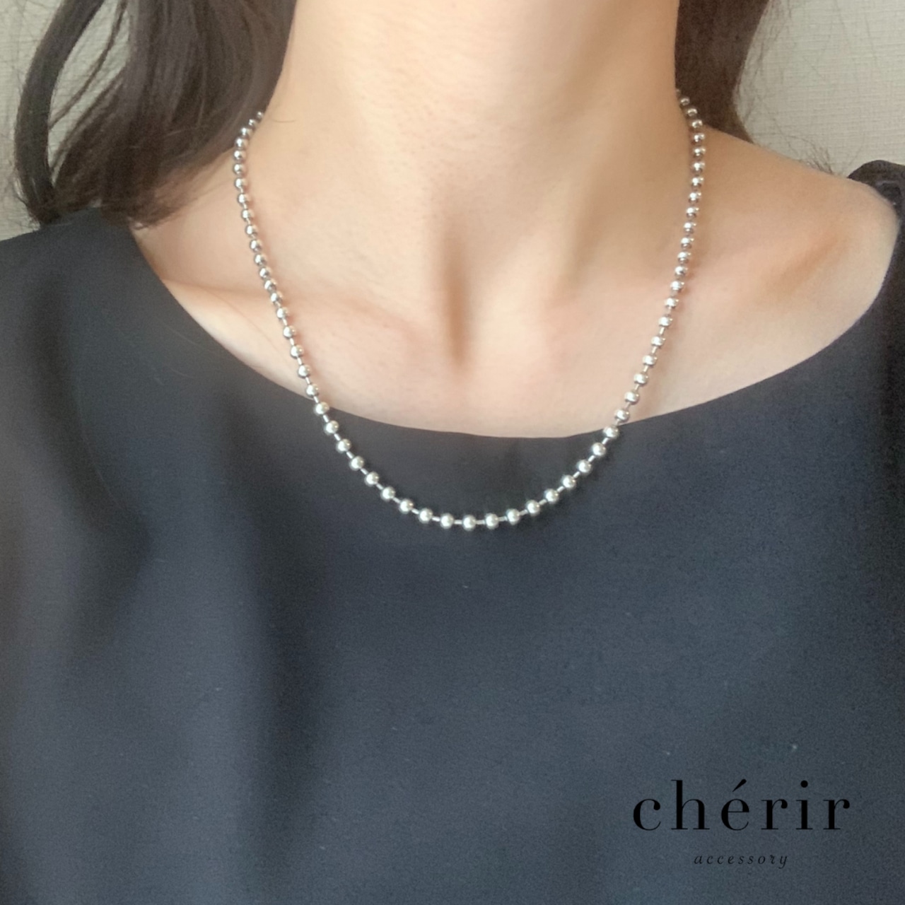 シルバーボールネックレス | cherir.hs シルバーボールネックレス | cherir.hs