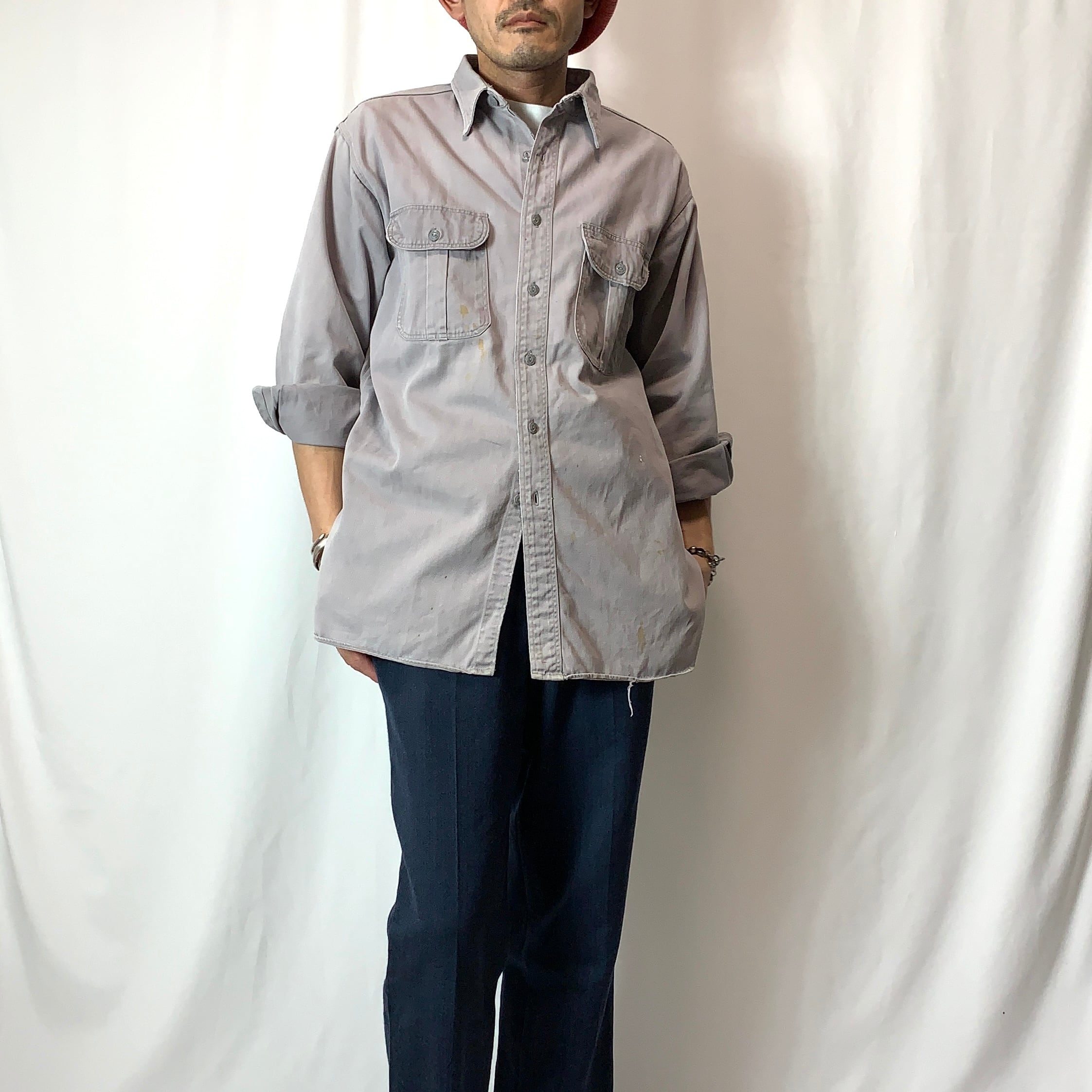 60s TUFNUT work shirt タフナット ワーク系 USAむぎはる41 - シャツ