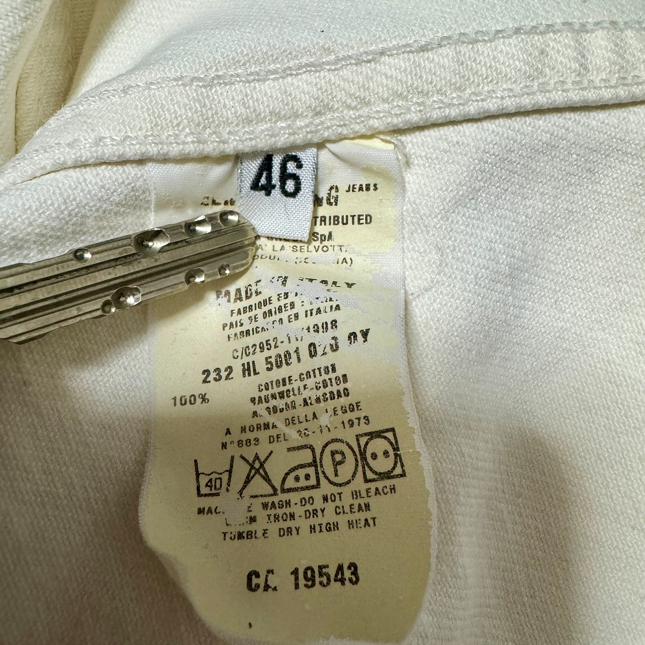 Helmut Lang ホワイトデニムジャケット 本人期 画像11