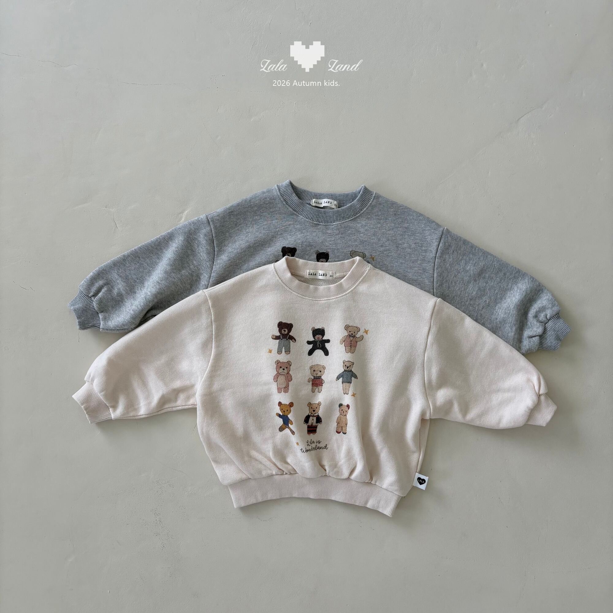 lara bear sweatshirt【lalaland】※9月下旬〜10月上旬発送予定