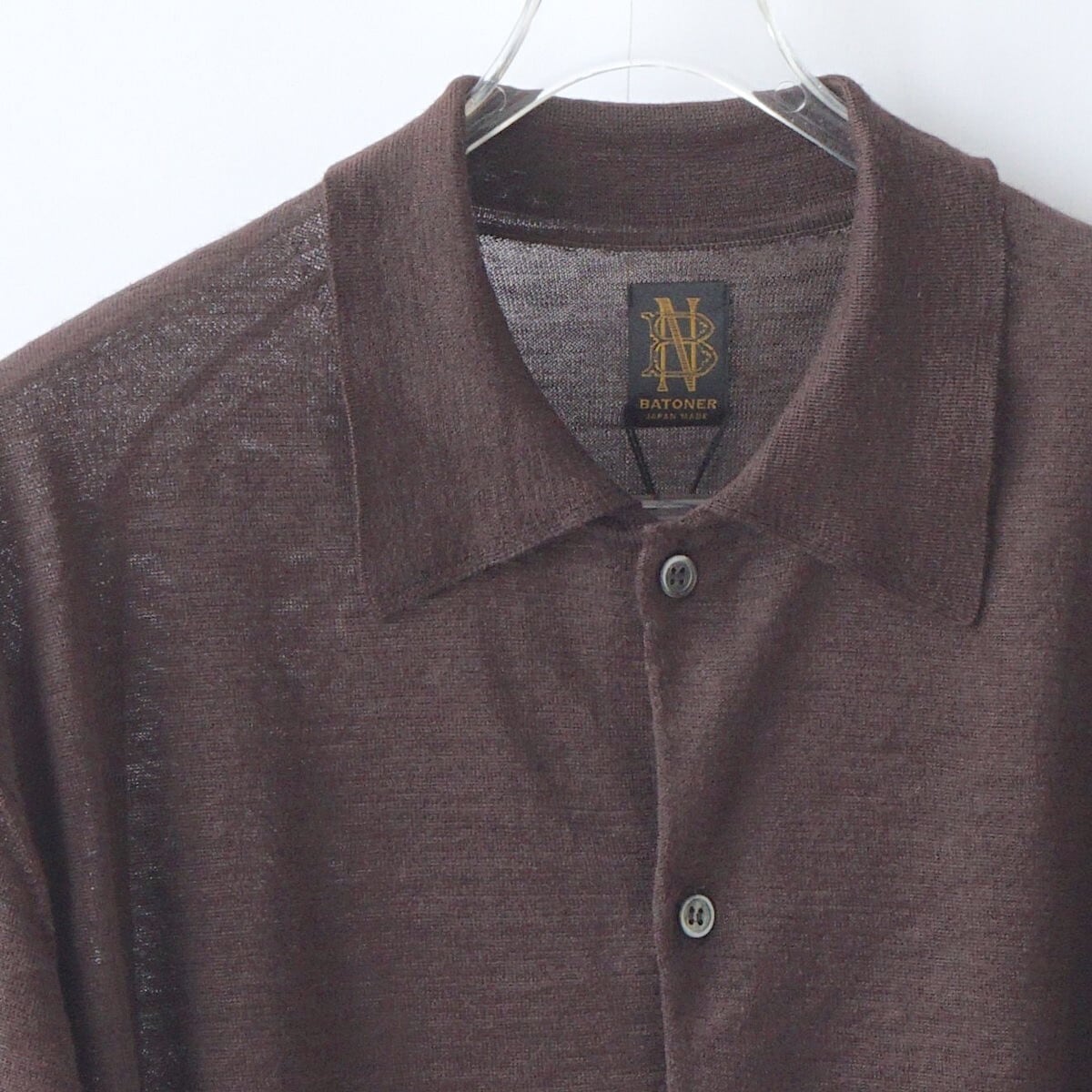 BATONER choma polo カーディガン BATONER/バトナー・CHOMA POLO CARDIGAN | a flat shop