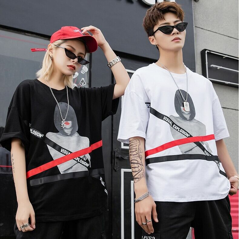 全2色 Tシャツ カットソー プリント カジュアル ユニセックス