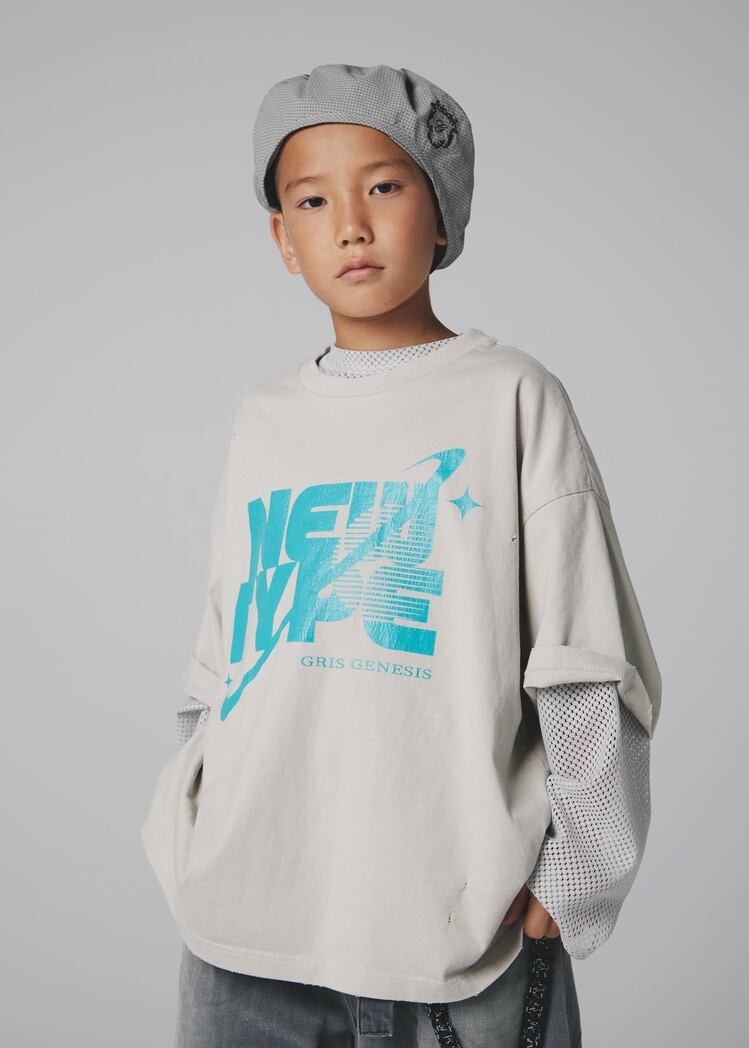 〈 GRIS 25SS 〉 ”NEW TYPE" "Tシャツ" / size M / BEIGE / GR25SS-CU003B