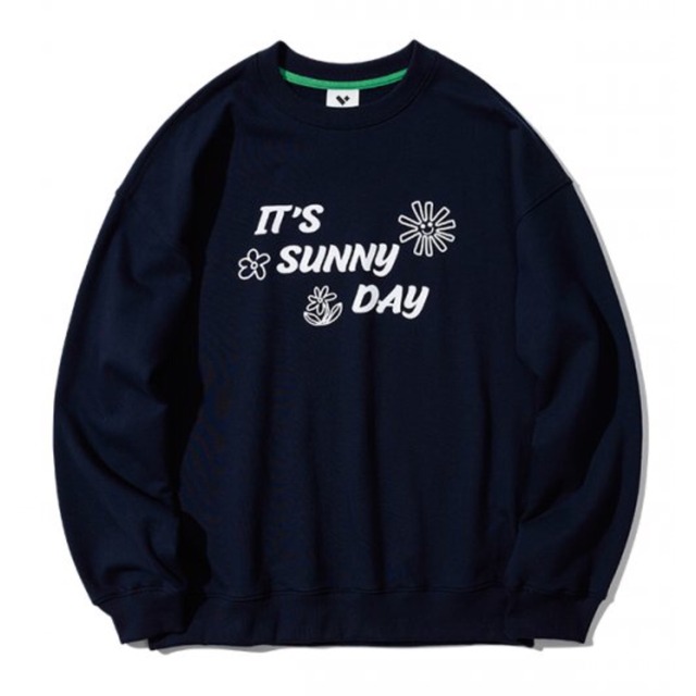 [23.65] Sunny Day Sweatshirt NAVY 正規品 韓国ブランド 韓国ファッション 韓国代行 トレーナー