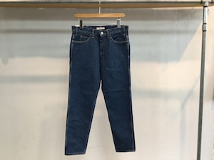 LIVING CONCEPT"5POCKET TAPERED DENIM PANTS BIO WASH B.BLUE"