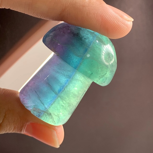 17.透明度有り✩キノコフローライト置物