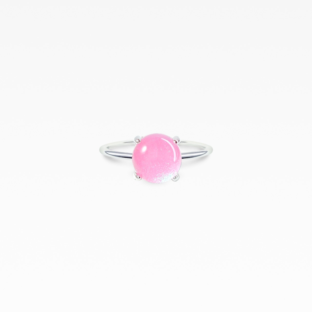 リング アジサイ石 Round0606 Silver